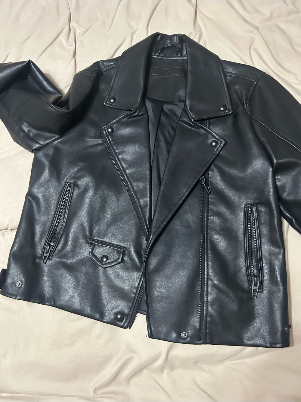 Blank NYC Black Faux Leather Jacket